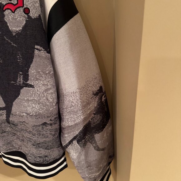 Compton Cowboys x Forever 21 Men’s Varsity Jacket – Large – Western Horseback Gr - Picture 13 of 16